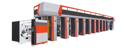 Høyhastighets elektronisk aksel rotasjonstrykkmaskin